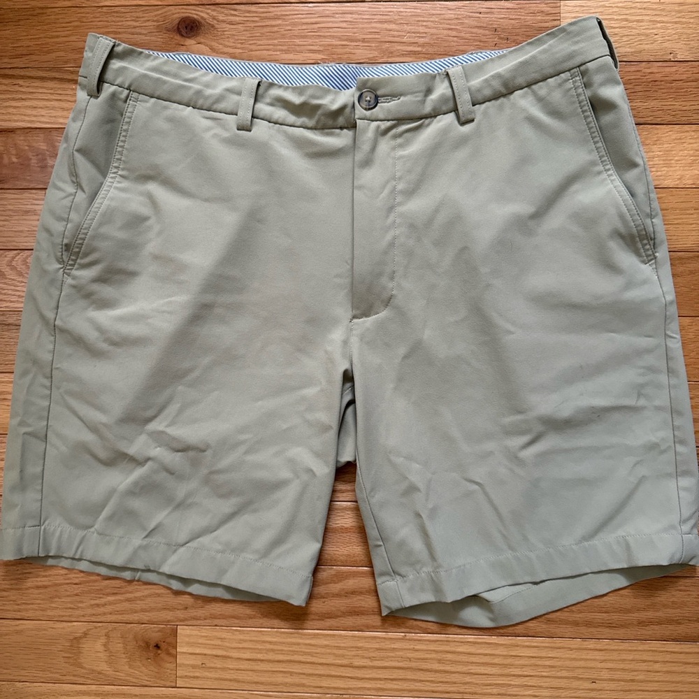 Donald Ross Golf Shorts Men’s 36 Performance Stretch Khaki Classic Flat Front
